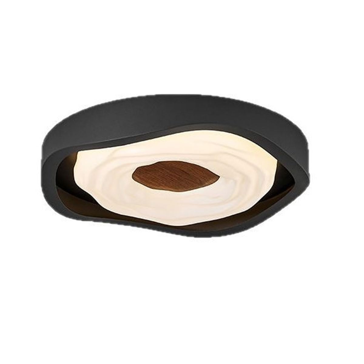 Włoska minimalistyczna lampa sufitowa do sypialni z akrylowym kloszem, płaskie oświetlenie, proste, nowoczesne, czarne lampy sufitowe, odpowiednie do gabinetu i korytarza
