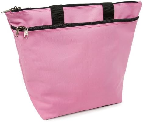 3 Pocket Zippered Tote (Pink) - Image 6