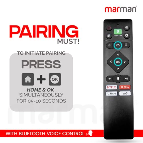 Image of marman Compatible with Panasonic TV Remote Control Original with Voice Command and Bluetooth Assistant Suitable for smart andriod HD UHD 4k LED Televison - Pairing Must !