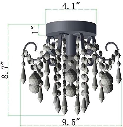 Plafones de cristal de lujo para un dormitorio elegante 8