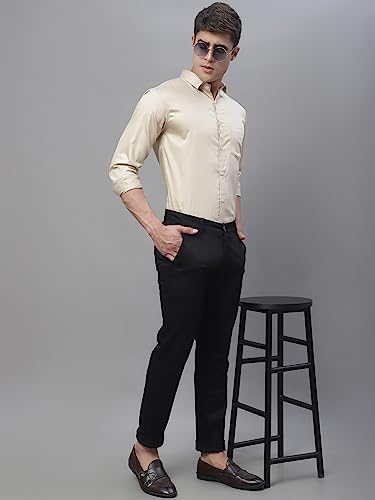 Image of Majestic Man Slim Fit Satin Cotton Formal Shirt for Men