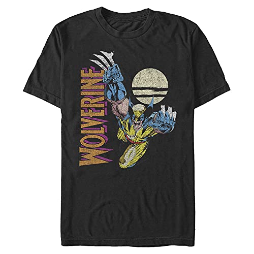 Wolverine T-shirt de nuit Marvel homme : pyjama noir coton Universe