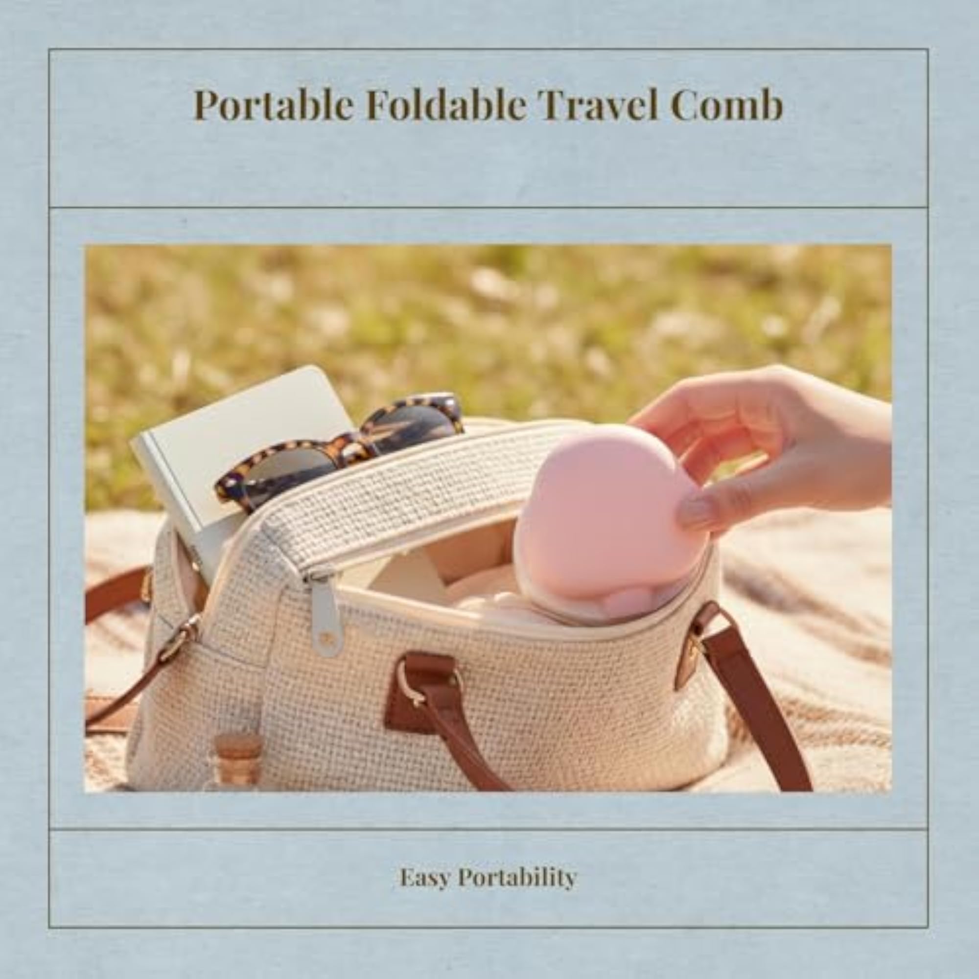 Portable Mini Standard Folding Comb, Travel Styling
