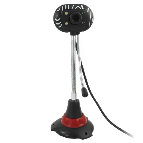 Ruilogod ���b�h �u���b�N 360�x��] 0.3M �s�N�Z�� 3.5mm �R�l�N�^�[ USB LED PC �E�F�u�J���� �}�C�N�t��