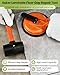 Saker Laminate Floor Gap Repair Tool,Suction Cup Lifter with Rubber Mallet,Floor Gap Repair Kit,for Floating Wood Floors and Moving Glasses (Orange)