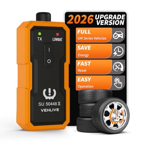 TPMS Relearn Tool for GM Tire Sensor EL-50448 Upgraded Version Auto Tire Monitoring System Activation Reset Tool Tire Sensor Reset Tool TPMS Activation Tool for More GM Series Vehicles 2006-2026