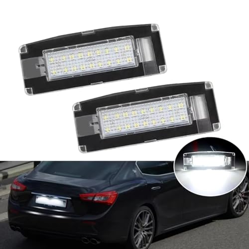 Luces de matrícula para Maserati Ghibli M157 2014-2020 pack de 2 plafones LED OEM 673001401 3