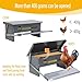 XINYI Chicken Treadle Feeder,12 Lbs Metal Treadle Feeder, No Waste & Rodent Proof Chicken Feeder with Weatherproof Lid, Suitable for Bantams, Poultry, Pheasants - 1.7Gallon Capacity