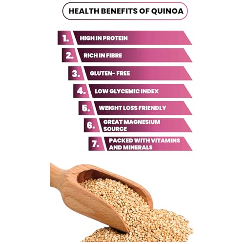 Image of Quinoa Seeds | High Protein Gluten-Free Superfood | Ideal for Weight Loss & Healthy Diet | Vegan & Fiber-Rich Grain Substitute