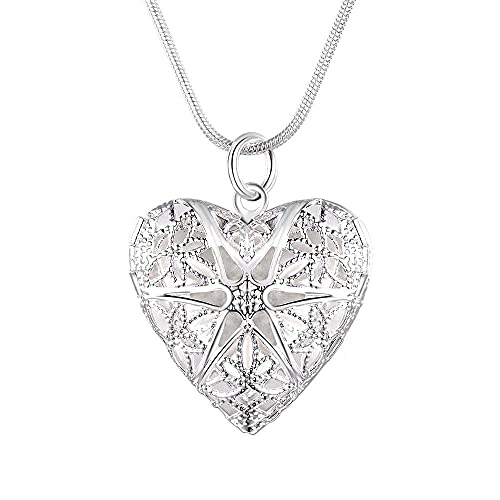 Collier pendentif cadre photo ouvrant pour secret précieux