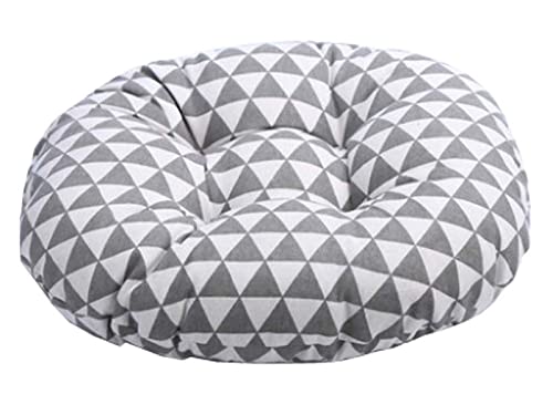 ZEALMAX Japanese Style Meditation Cushion, Linen Yoga Bolster Tatami Round Floor Pillow Cushion for Adult, 40 cm (15.7 Inches)