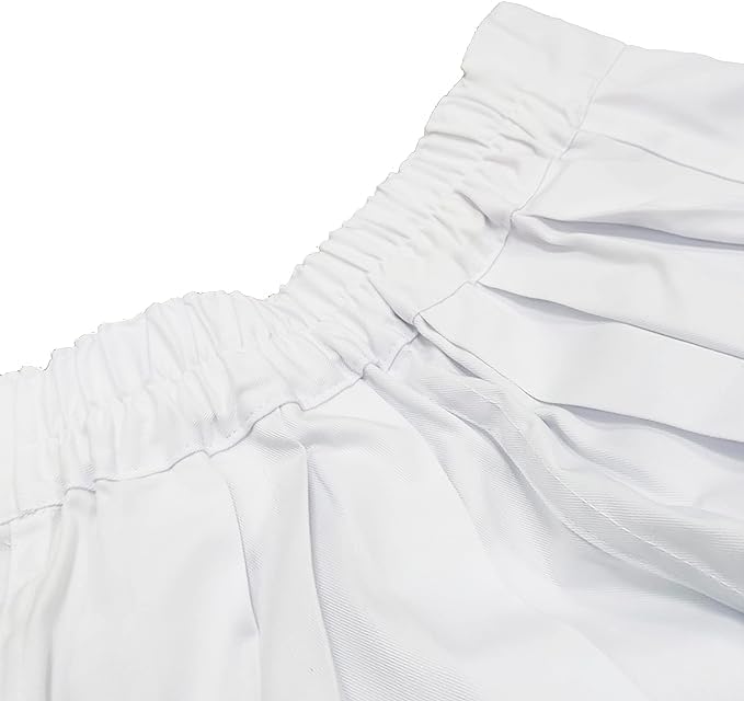Saragüel Pantalón Fallero, Traje Regional, Traje Fallero, Pantalones Fallero, Color Blanco, con Elástico, Botones, Fabricado en España