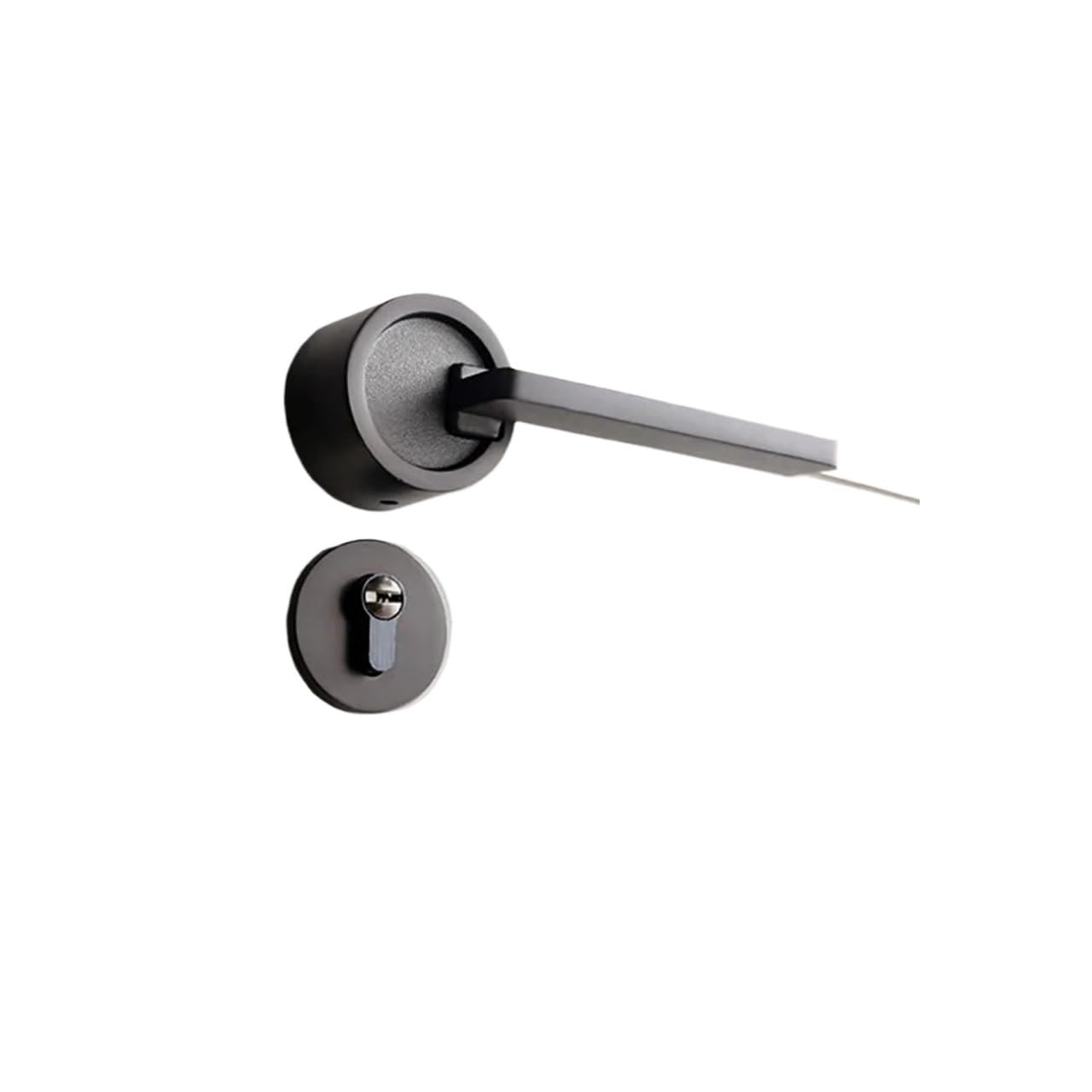 Sxolcoufoh Starry Sky Grey Door Handle Indoor Mechanical Lock Wooden Door Handle Split Lock 1Pcs(Starry Sky Grey)