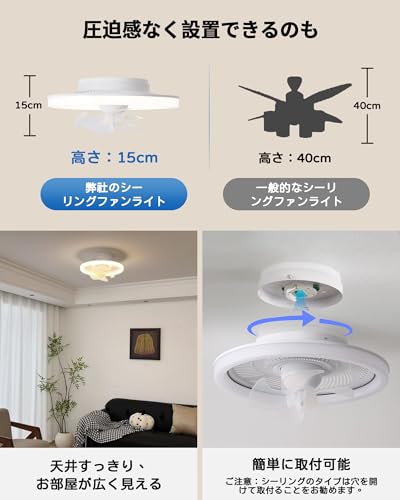 シーリングライト・天井照明 MMM Amazon.co.jp : ZXhome シーリングファンライト ファン 50cm