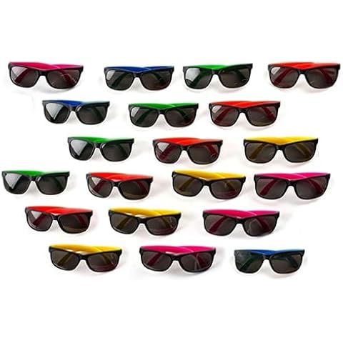 Neliblu 30 Pack Neon Bulk Kids Sunglasses With UV Protection - Party Favors - Bulk Pool Party Favors, Goody Bag Fillers, Beach Party Favors, Bulk Party Pack Cover