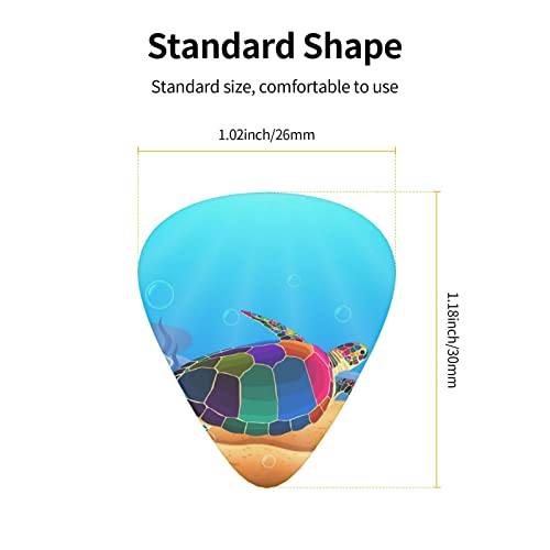 Médiators de guitare Paquet de 12 médiators de tortue de mer pour guitare électrique Guitare acoustique Diverses… - Les Beatles, Paul McCartney, John Lennon, RIngo Starr, George Harrison Médiators de guitare Paquet de 12 médiators de tortue de mer pour guitare électrique Guitare acoustique Diverses… – Image 4