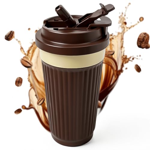 Image of Vacuum Insulated Stainless Steel Travel Coffee Mug,Leak Proof Cup with Lid