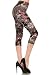 Leggings Depot Women's Butterknit Capri Cropped Regular and Plus Printed Leggings Tights Batch13 (Plus (Size 12-24), Ella Belle)