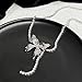 GIGB PBDK Silver Crystal Butterfly Y Collarbone Necklace for Women Fashion Adjustable Butterfly Pendant Choker Sparkle Butterfly Statement Necklace Jewelry Gift (Silver), Small