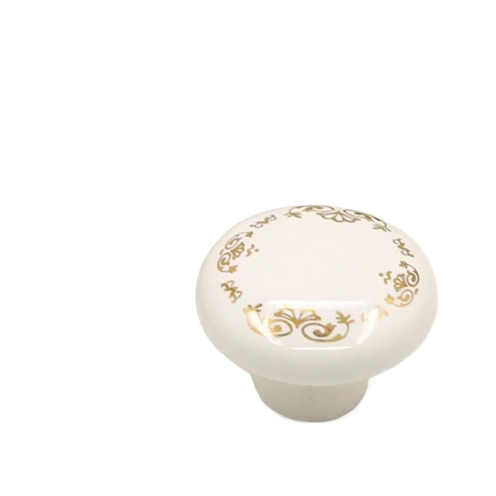 WLIHDB 5Pairs Retro Single Hole Ceramic Cabinet Knob Vintage Door Pull Handles Round Drawer Knobs for Chest of Drawer(Color3)