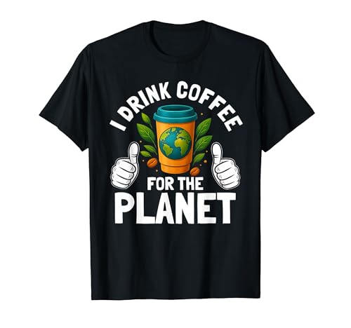 I Drink Coffee For The Planet Earth Day �J�t�F�C�����D�Ƃ̃��[���A T�V���c