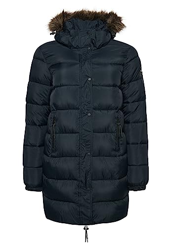 Superdry Damen Vintage Hooded Layer MID Kapuzenpullover, Jet Black, 32