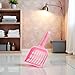 WLngtv Pink Cat Litter Scoop,Tray with Handle Compact Solid Color Cat Litter Sifter Coffee One Size