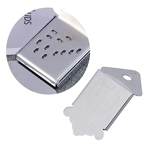 Garneck Guitar Maker's Triangle Tailpiece Mandolin Tailpiece Cover Chrome Plated 8-string Mandolin Guitar Removable Cover