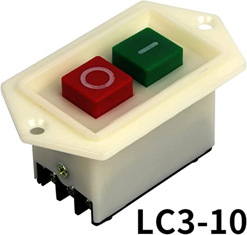 Interrupteur à bouton-poussoir LC3 ON-OFF triphasé 380V 5A 10A pour machine de forage