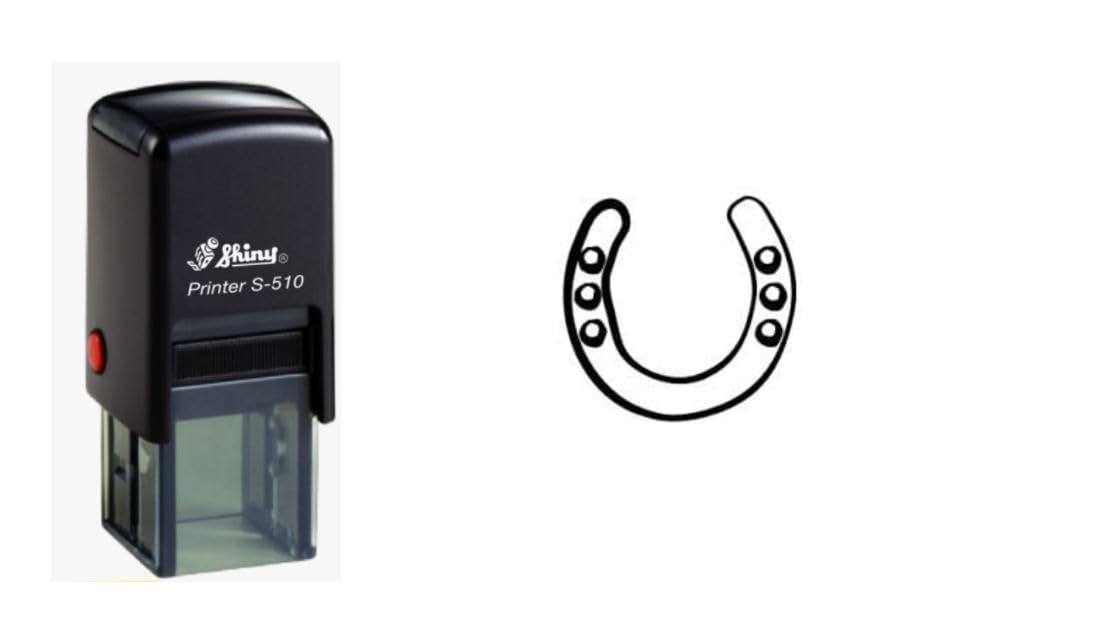 Loyalty Card Self Inking Stamp - Horse Shoe