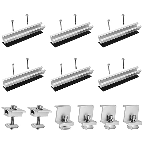 Solar Panel Mount Solar Panel mounting Brackets Z Brackets Lightweight Aluminum 12CM, for Solar...