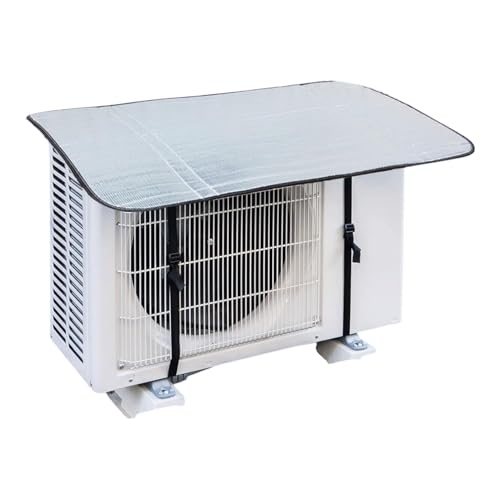 Image of AC Outdoor Unit Protector from Heat & Rain | Sunproof Split AC Cover | XLPE Foam with Aluminium Foil Material | 4-Layer Thermal Protection (Thickness 6MM Single Side, 16*36 Inches)