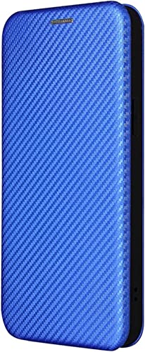 Étui pour iPhone 14 Plus housse portefeuille cuir bleu avec béquille support