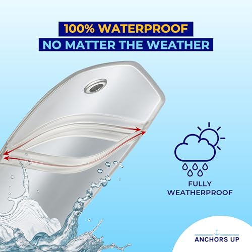 Azamara Cruise Luggage Tag Holders [4 Pack] – Waterproof, Durable Plastic with Steel Loops – Fits All Azamara Ships for Cruising in 2025, 2026 and 2027 – Cruise Essentials by Anchors Up4