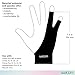Wacom Drawing Glove, Two-Finger Artist Glove for Drawing Tablet Pen Display, 90% Recycled Material, eco-Friendly, one-Size (3 Pack)