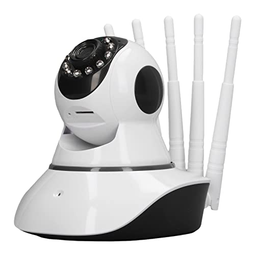 Telecamera Intelligente a 5 Antenne, Telecamera di Sicurezza Interna per Bambini/anziani, Telecamera per Animali Domestici con Archiviazione Multipla, Rilevamento del Movimento, Regolazione Remota