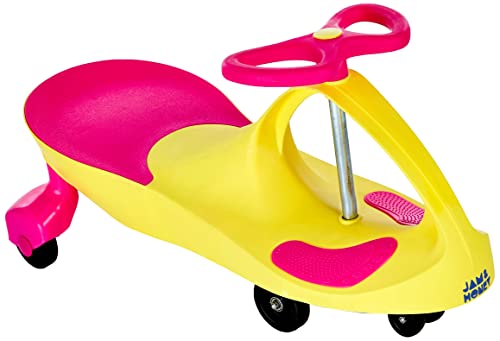 Amazon Brand - Jam & Honey Swing/Magic Car (Yellow & Pink)