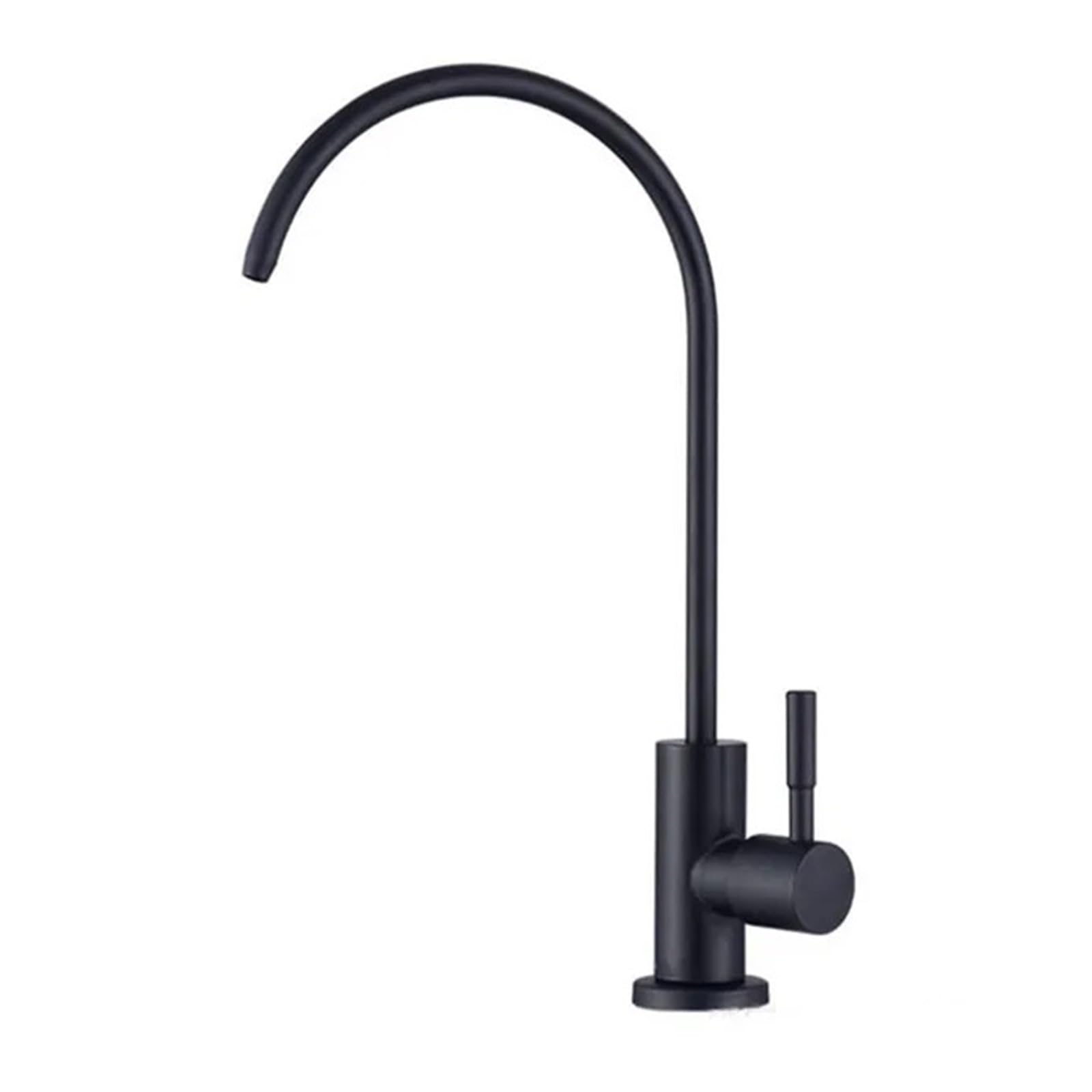G1/2 a collo di cigno depuratore d'acqua rubinetto da cucina potabile diretta singolo purificatore d'acqua fredda potabile diretta accessori hardware rubinetto(Black)