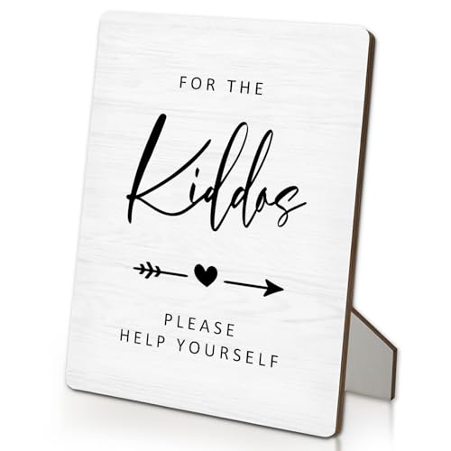IRTAGANNY For the Kiddos Wedding Sign, Wedding Kids Table Activities...