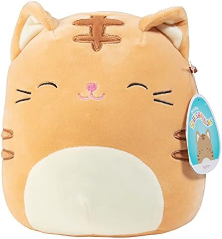 Squishmallows 8-Inch Nathan The Orange Cat - Official Jazwares Pl...