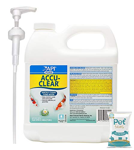 API Pond ACCU-Clear Water Clarifier, Quickly Clears and maintains Clear Water, Helps Filters Function More efficiently by clumping Tiny Suspended Particles, Use Weekly or When Water is Cloudy