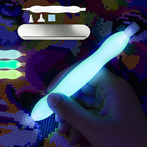 Glow In The Dark Diamond Painting Pen For Diamond Painting Tools And Accessories, Rhinestone Picker Tool Diamond Pen Quick Stick Pen Diamond Painting Accessories Pens Diamond Art Pens Tools Blue #TOP26