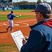 XUEJITECH 90 Sets Baseball/Softball Lineup Cards, 4-Part Carbonless Copies with Tearing Line, 90 Games with 16 Player Roster Lineup Sheet for Coaches, Team, Sports