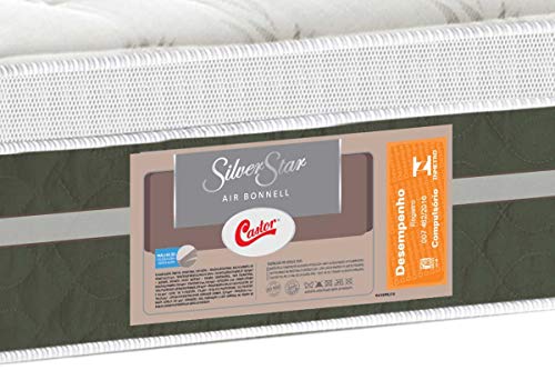 Colchão Castor Molas Bonnel Silver Star Air Solteiro - 0,88x1,88x0,32
