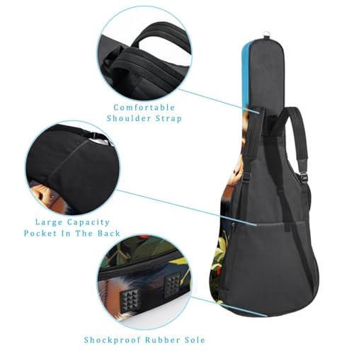 Sac de transport pour guitare acoustique imperméable 40 pouces multicolore - 3