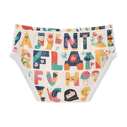 KLL Scandinavian Style Alphabet Boys Toddler Soft Underwear Briefs Breathable Children Undies2