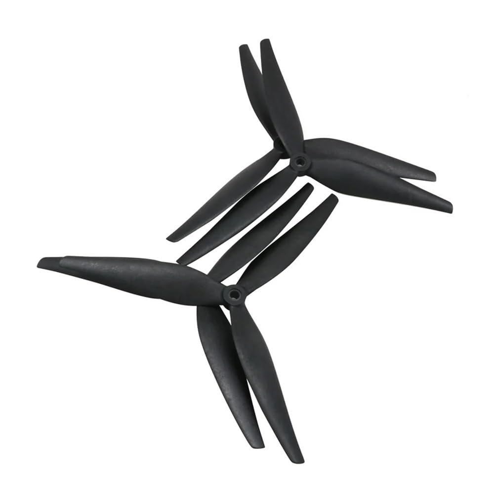 2 Pares De Hélices 10X5X3 9X5X3 1050 9050 10 Pulgadas 9 Pulgadas 3 Hélice De Nailon Reforzado Con Carbono Negro Apta for Rc FPV(10x5x3)