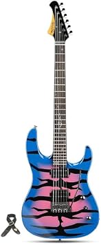 WestCreek Aetheris Solid Body Electric Guitar Roasted Maple Neck, Stainless Steel Frets, Bone Nut 24 FretsBlue