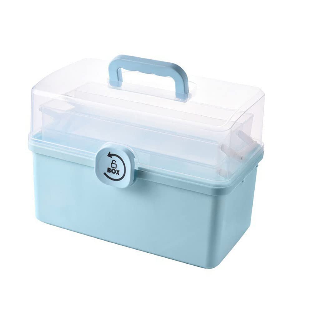 Organizador de Pastillas Cajas de plástico para medicamentos, Caja de Almacenamiento, cajón, Organizador de artículos Diversos, botiquín de Primeros Auxilios Plegable Envase