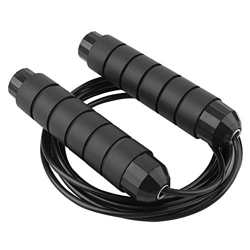 Xsesong Jump Rope Tangle-Free with Ball Bearings Rapid Speed Skipping Rope Cable and Foam Handles Ideal for Aerobic Exercises Like Speed Training Endurance Training and Fitness Gym